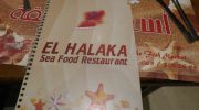 El Haka rybí restaurace v Hurghadě ceník (8.2018)  100 Kč=81 EGP